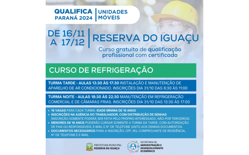 CURSO DE REFRIGERAÇÃO