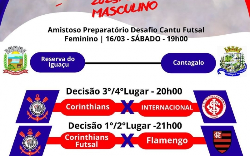 FINAIS DO CAMPEONATO MUNICIPAL MASCULINO TORCIDAS DE FUTSAL 2023/2024