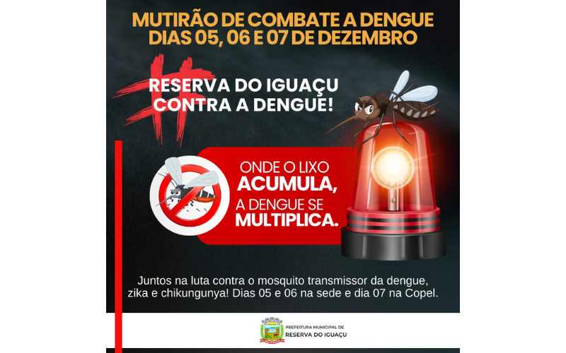 MUTIRÃO DE COMBATE A DENGUE 