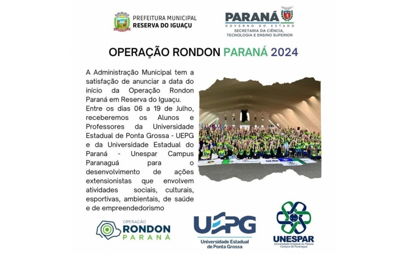 OPERAÇÃO RONDON PARANÁ 2024